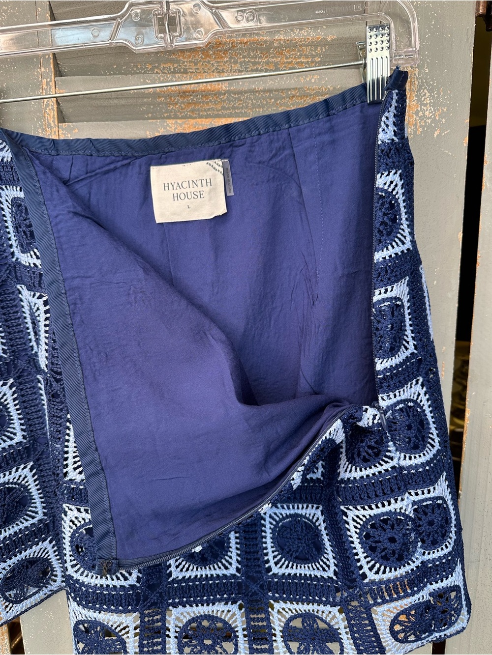 Hyacinth House Tuckernuck Geometric Two Piece Skirt Set Sz L - Picture 13 of 16